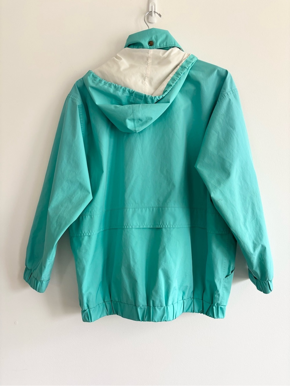 Vintage 90s FarWest Turquoise Lightweight Gore-Tex Windbreaker Rain Jacket - Picture 7 of 14